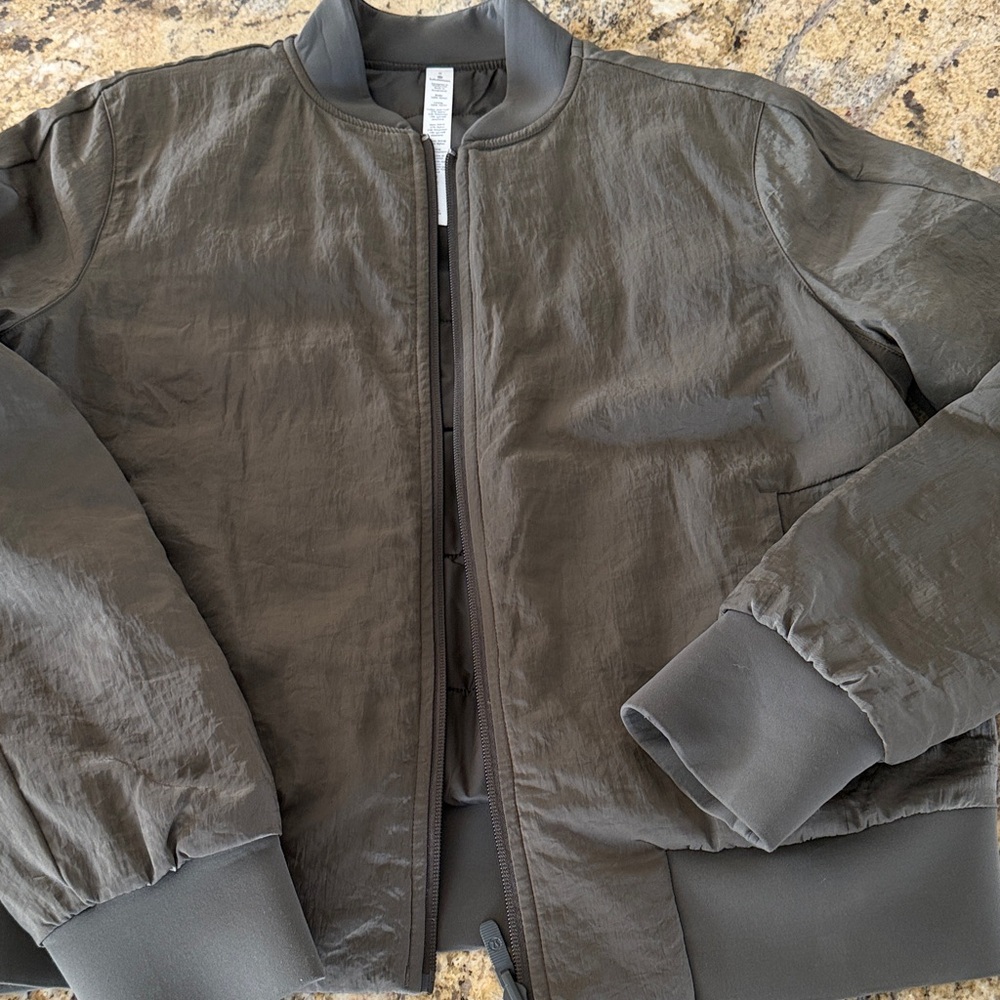 lululemon athletica Dark Green  Bomber Jacket